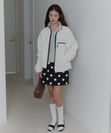 【GIUNON】dot bonding mini skirt / ドットボンディングミニスカート