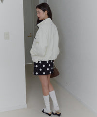 【GIUNON】dot bonding mini skirt / ドットボンディングミニスカート