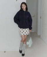 【GIUNON】dot bonding mini skirt / ドットボンディングミニスカート