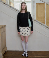 【GIUNON】dot bonding mini skirt / ドットボンディングミニスカート