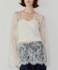 2WAY総レースVネックオーバーTOPS