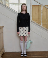 【GIUNON】henley neck scallop long-t / ヘンリーネックスカラップトップス