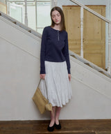 【GIUNON】henley neck scallop long-t / ヘンリーネックスカラップトップス