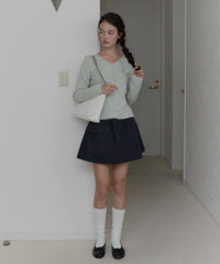 【GIUNON】shirring stretch lace long-t / シャーリングストレッチレースロンT