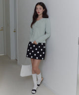 【GIUNON】shirring stretch lace long-t / シャーリングストレッチレースロンT