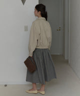 【GIUNON】shirring frill check skirt / シャーリングフリルチェックスカート