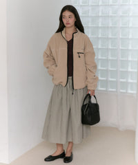 【GIUNON】shirring frill check skirt / シャーリングフリルチェックスカート
