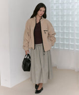 【GIUNON】shirring frill check skirt / シャーリングフリルチェックスカート