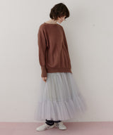 アシンメトリースリットニット