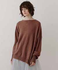 アシンメトリースリットニット