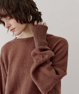 アシンメトリースリットニット