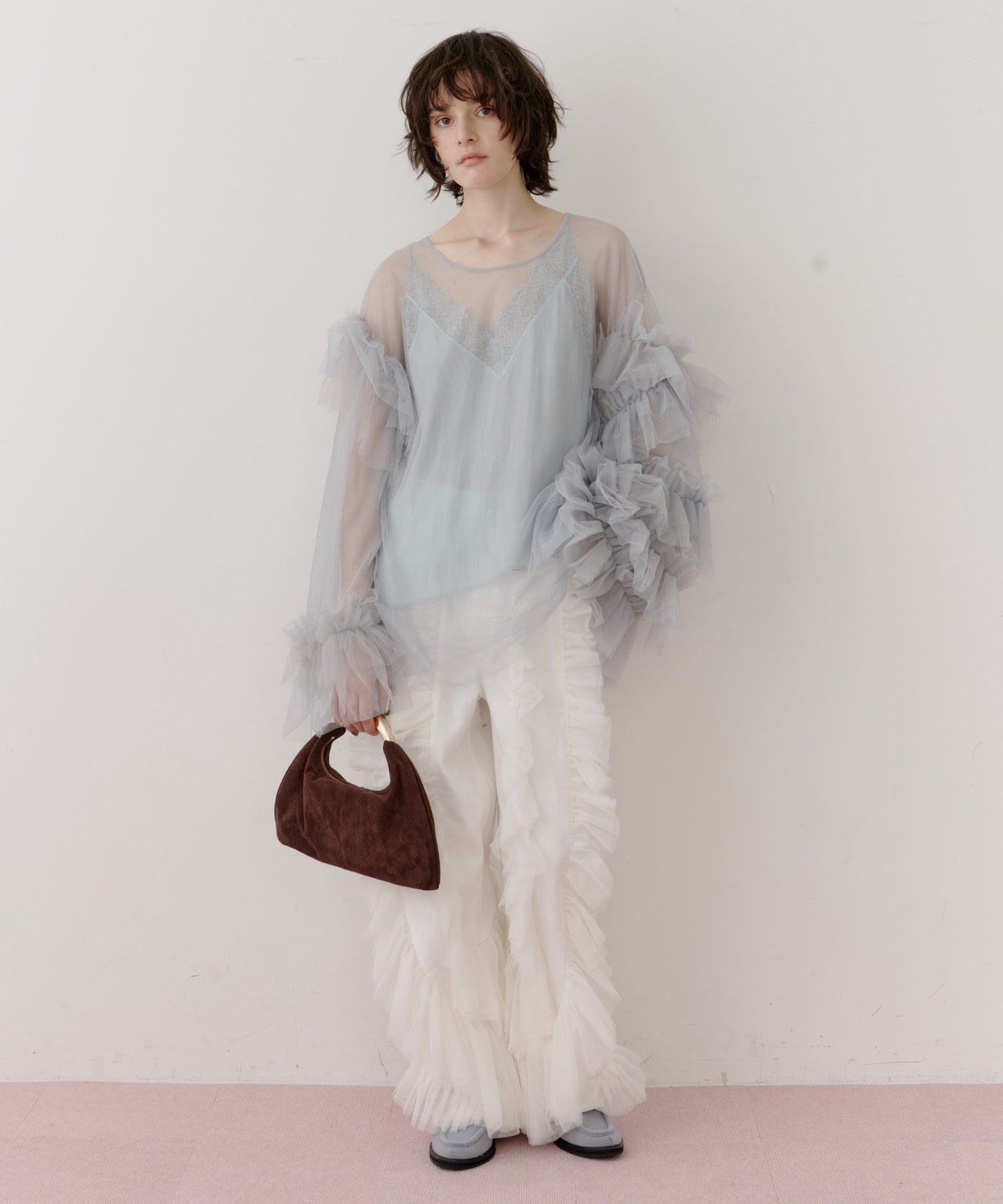 一部カラー予約】デニム×ギャザーチュールパンツ – LA BELLE ETUDE