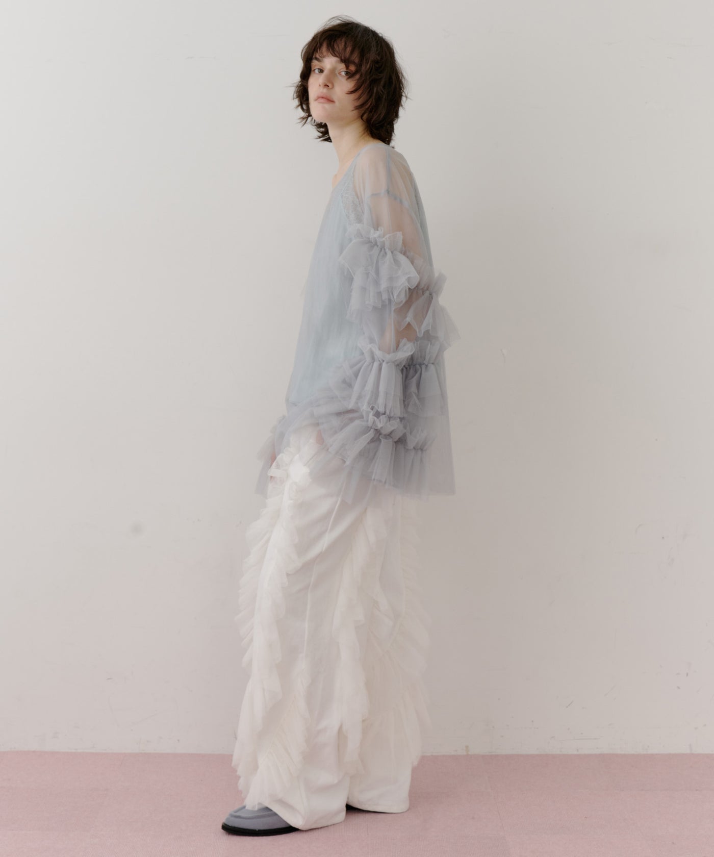 一部カラー予約】デニム×ギャザーチュールパンツ – LA BELLE ETUDE