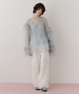 ボリュームチュールギャザーデザインTOPS