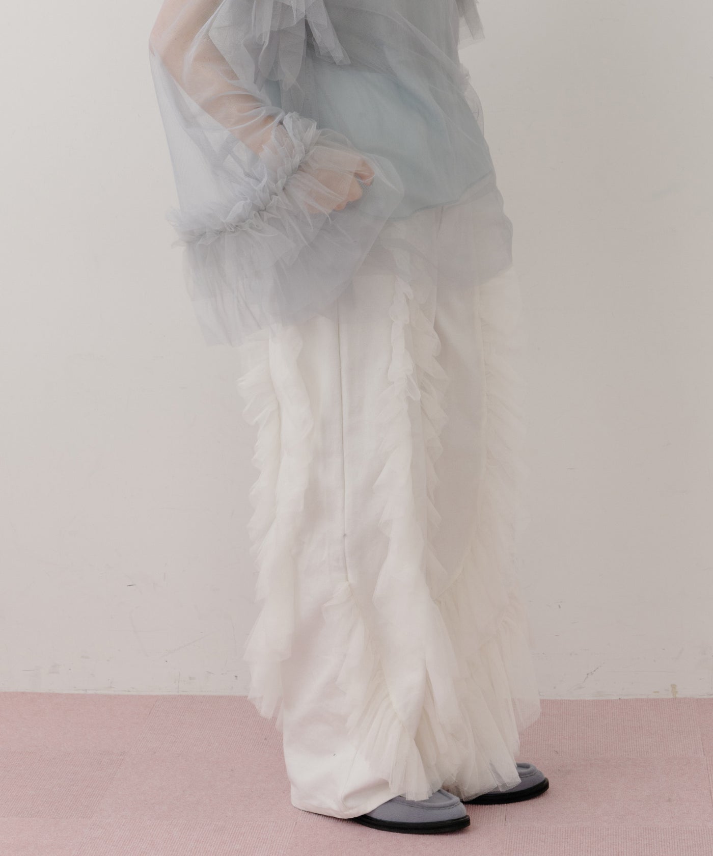 一部カラー予約】デニム×ギャザーチュールパンツ – LA BELLE ETUDE