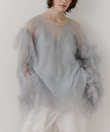 ボリュームチュールギャザーデザインTOPS