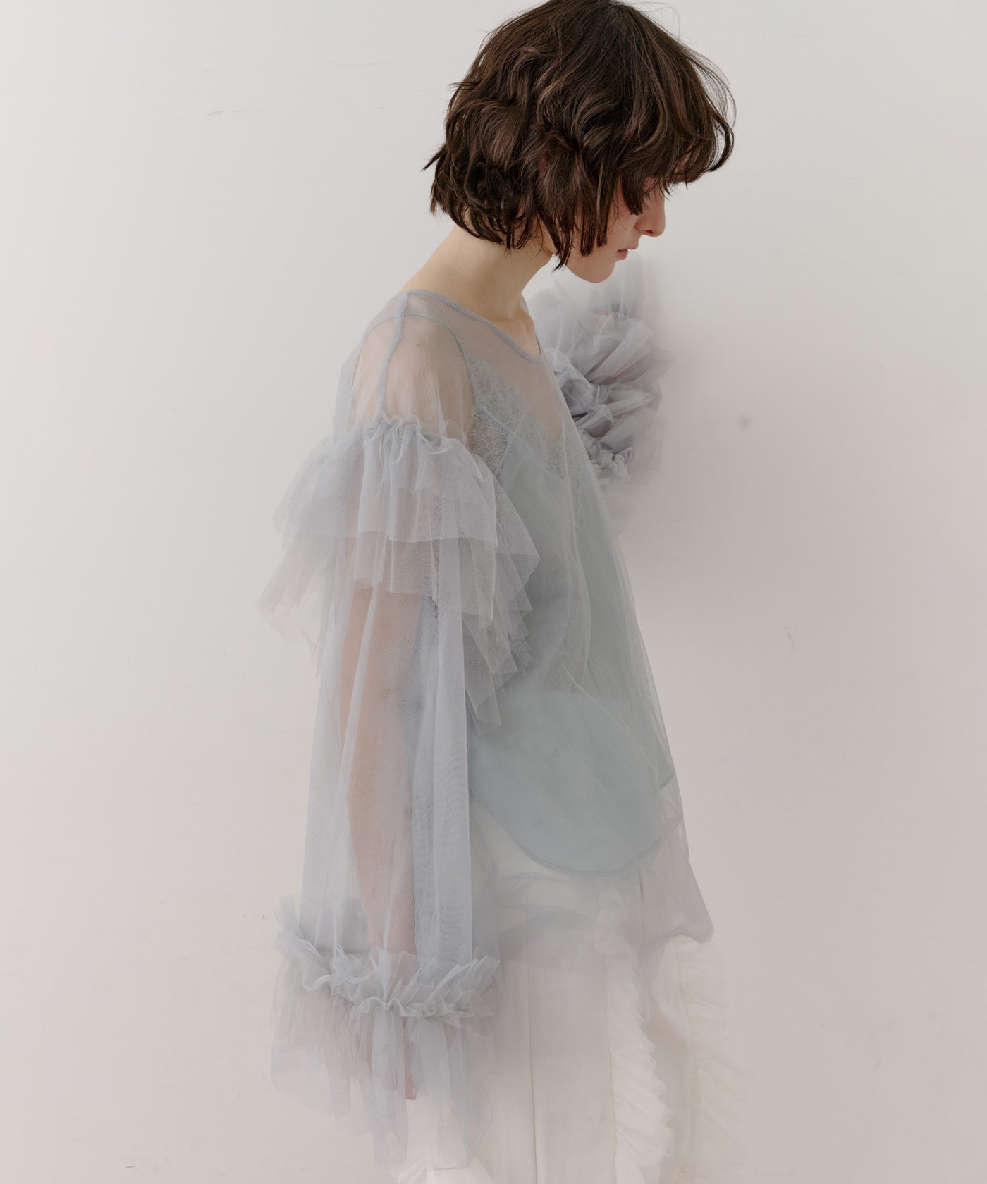 ボリュームチュールギャザーデザインTOPS – LA BELLE ETUDE online store