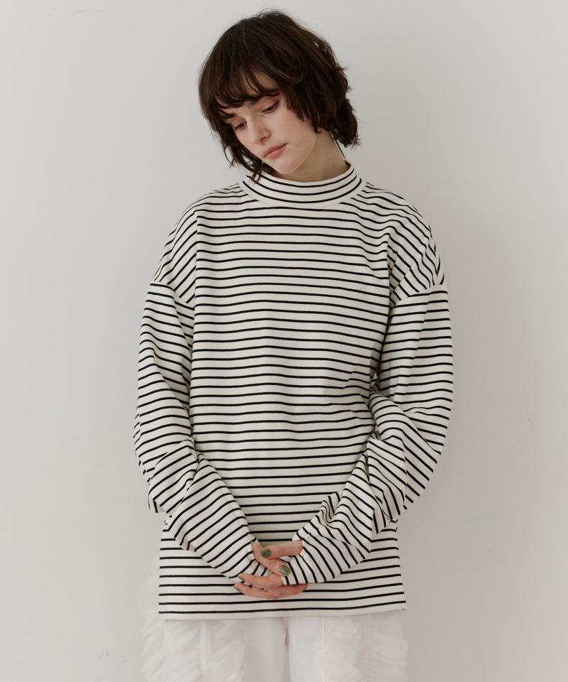 longスリーブハイネックカットソー