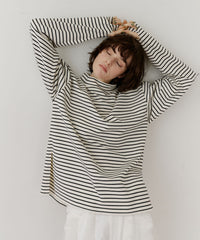 longスリーブハイネックカットソー