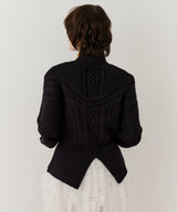 【TEN by LA BELLE ETUDE】ケーブル柄ペプラムニット