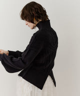 【TEN by LA BELLE ETUDE】ケーブル柄ペプラムニット