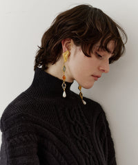 【予約】Vintage調オリジナルカラーパーツイヤリング