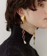 【予約】Vintage調オリジナルカラーパーツイヤリング