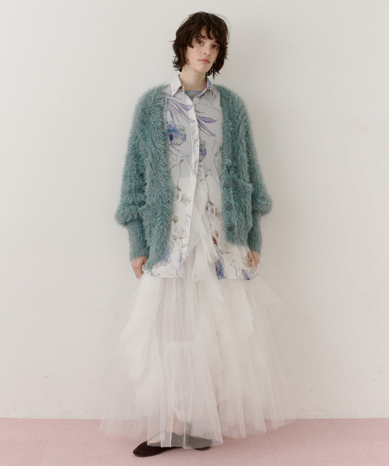 【一部カラー予約】フェザーヤーンリラックス2wayカーディガン