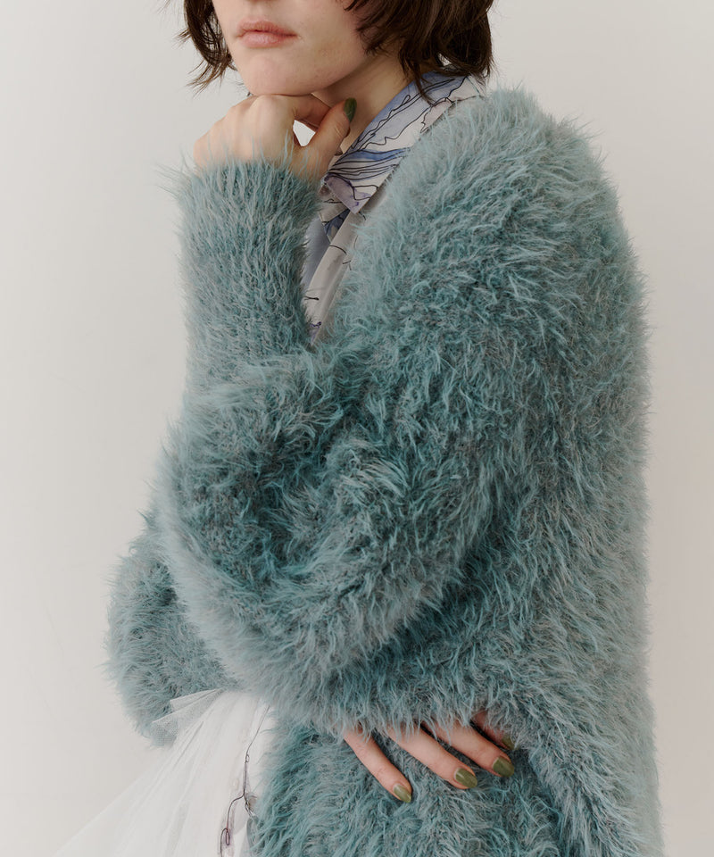 【一部カラー予約】フェザーヤーンリラックス2wayカーディガン