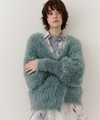 【一部カラー予約】フェザーヤーンリラックス2wayカーディガン