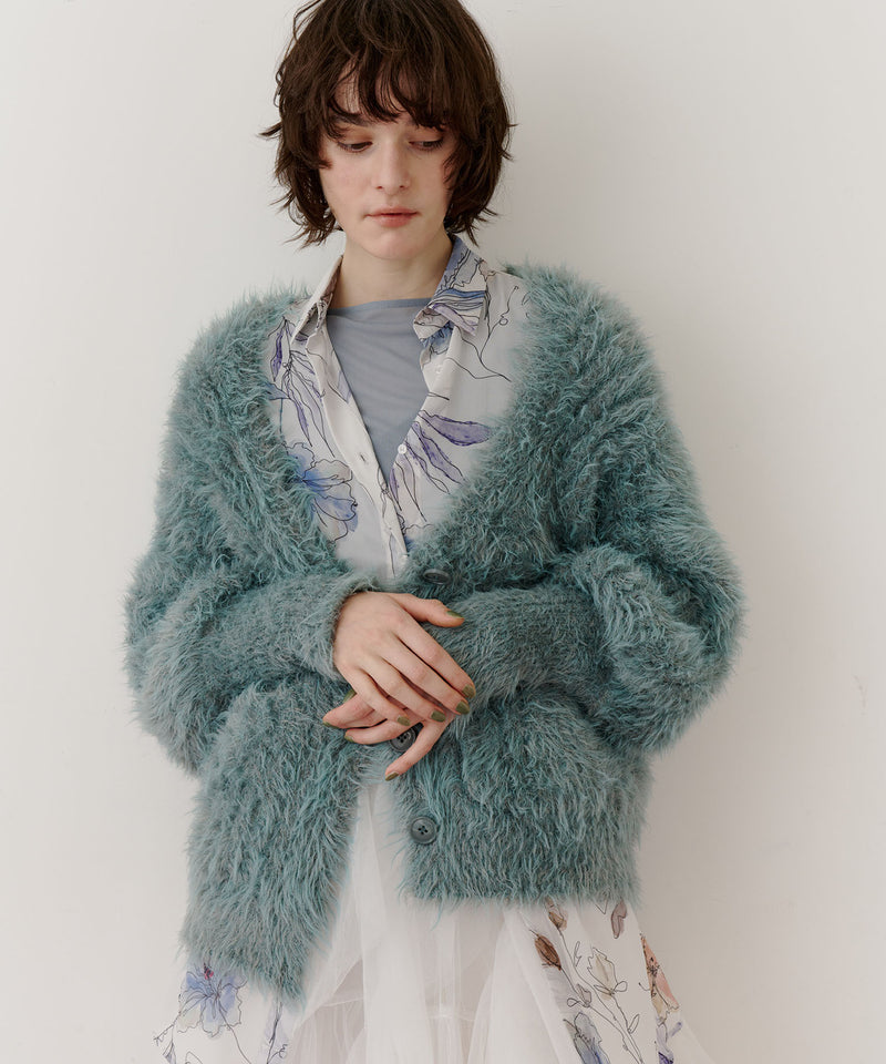 【一部カラー予約】フェザーヤーンリラックス2wayカーディガン