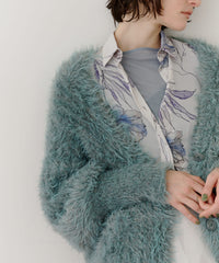 【一部カラー予約】フェザーヤーンリラックス2wayカーディガン