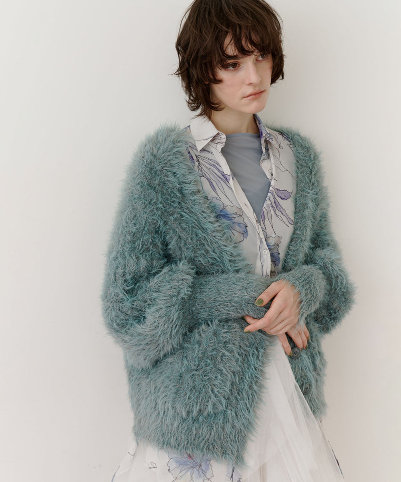 【一部カラー予約】フェザーヤーンリラックス2wayカーディガン