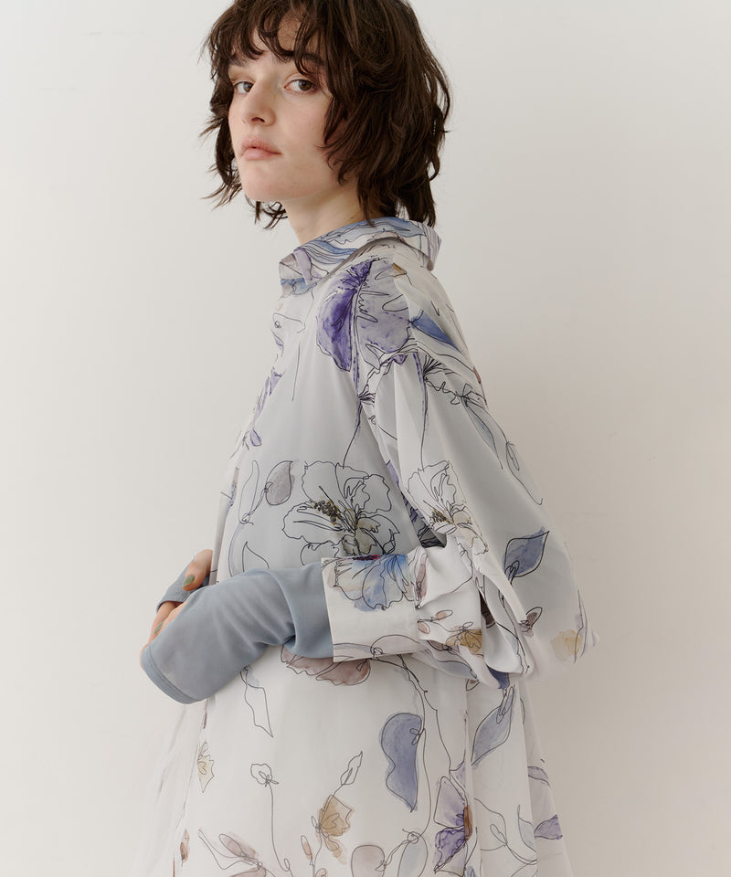 【REVIVAL】オリジナルvintageフラワープリントリラックスシャツ