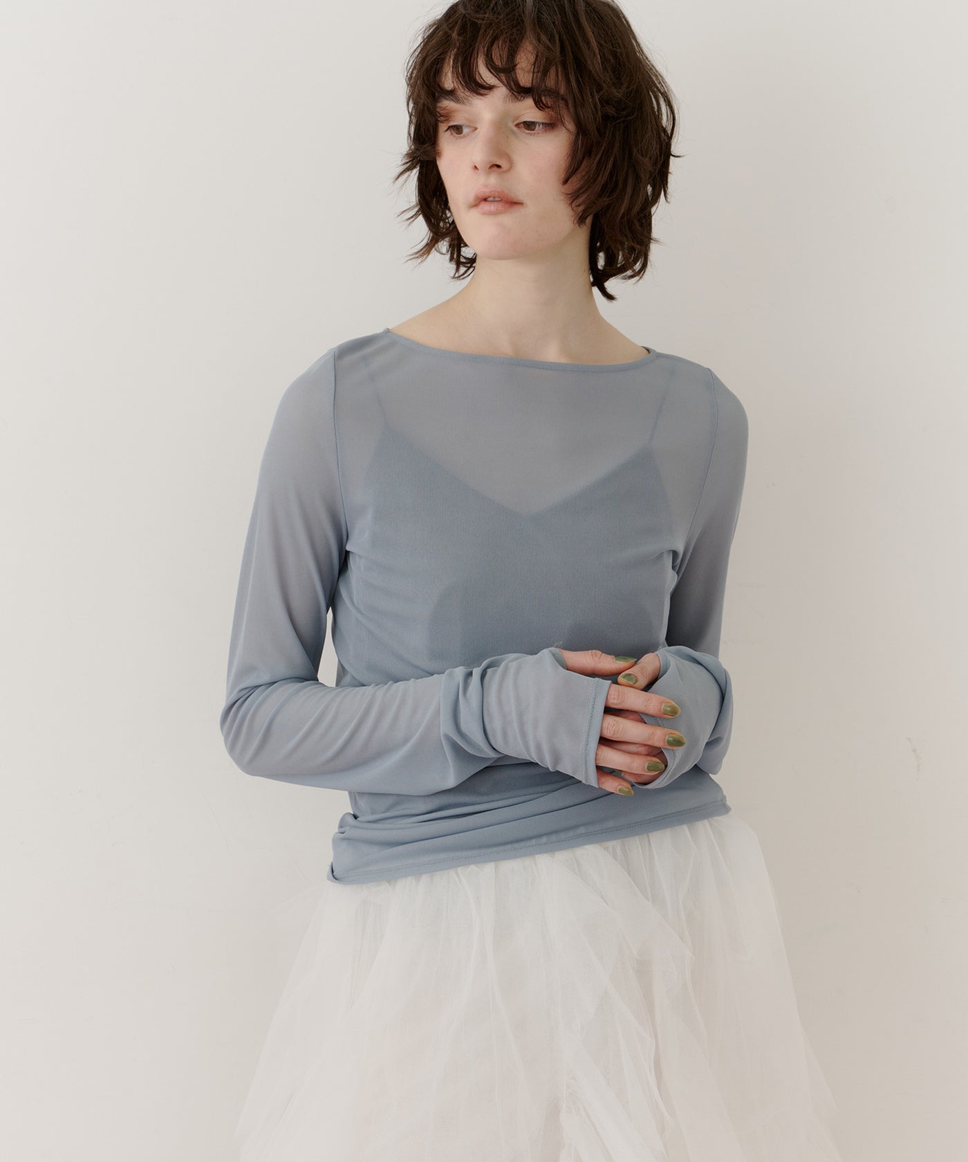 ロングスリーブボートネックシアーTOPS – LA BELLE ETUDE online store