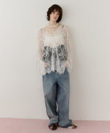 【予約開始待ち】2WAY総レースVネックオーバーTOPS