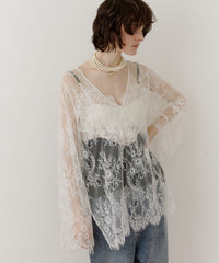 【予約開始待ち】2WAY総レースVネックオーバーTOPS