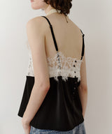 【予約開始待ち】モチーフレース×サテンキャミ