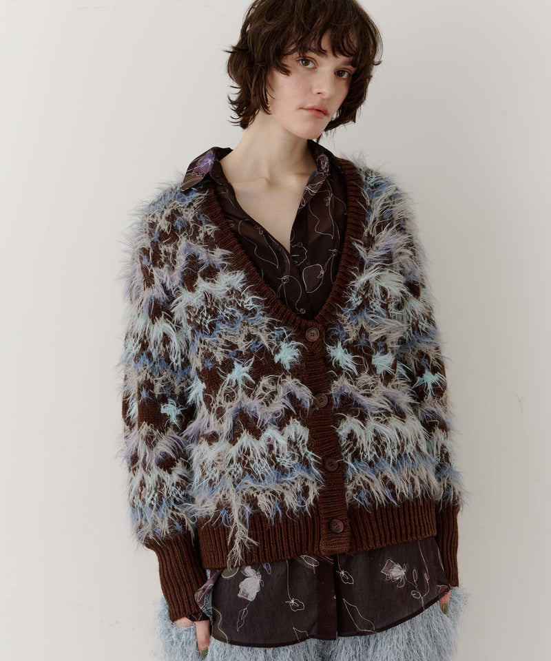 ノルディックフェザー2wayニットカーディガン