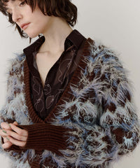 ノルディックフェザー2wayニットカーディガン