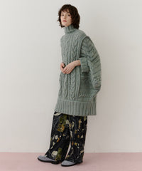 【予約】ケイブルBIGニットワンピース