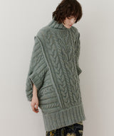 【予約】ケイブルBIGニットワンピース