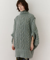 【予約】ケイブルBIGニットワンピース