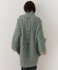 【予約】ケイブルBIGニットワンピース