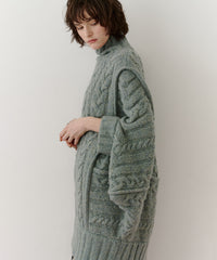 【予約】ケイブルBIGニットワンピース