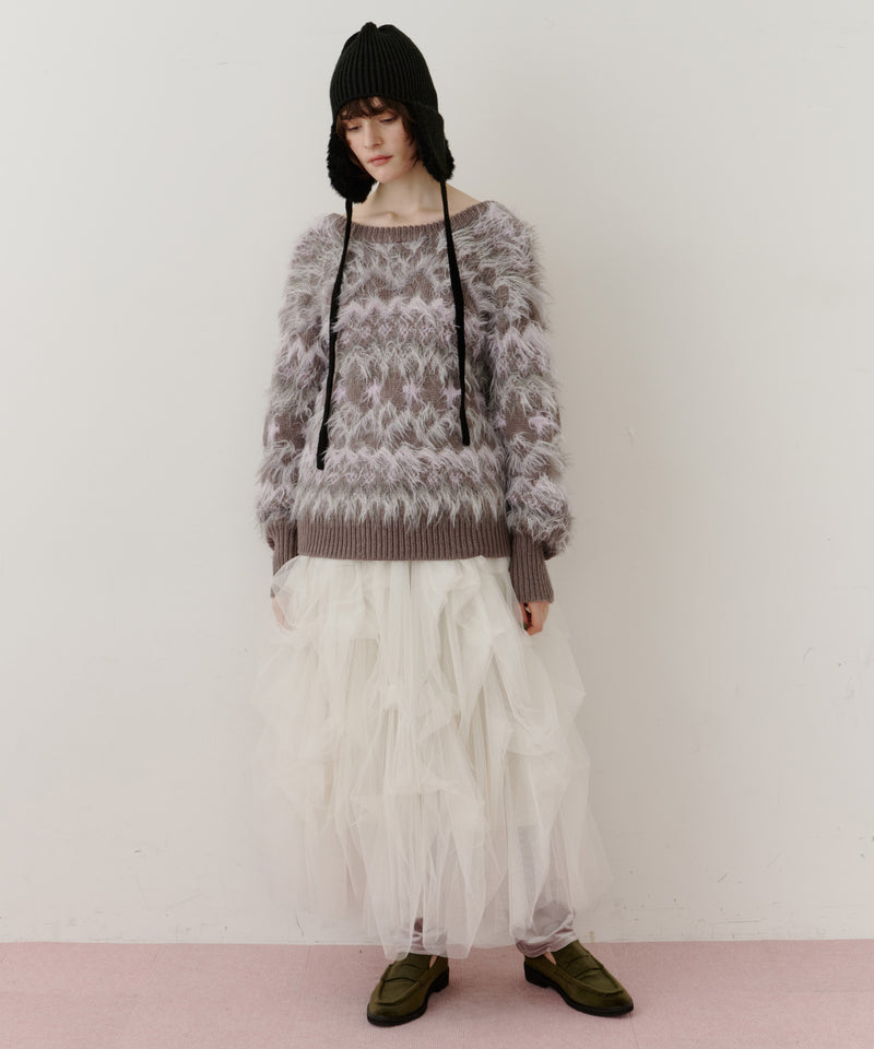 ノルディックフェザー2wayニットカーディガン