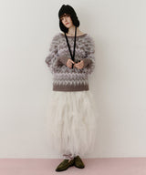 ノルディックフェザー2wayニットカーディガン