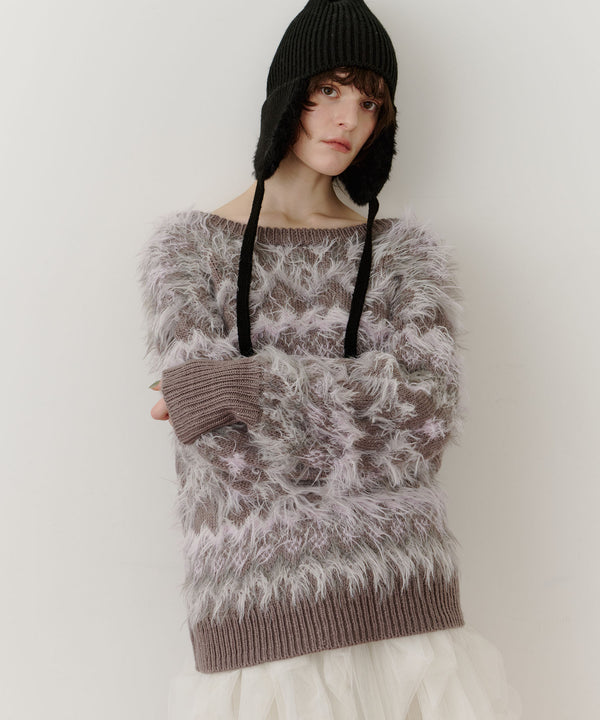 ノルディックフェザー2wayニットカーディガン