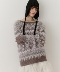 ノルディックフェザー2wayニットカーディガン