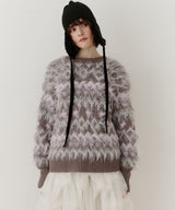 ノルディックフェザー2wayニットカーディガン